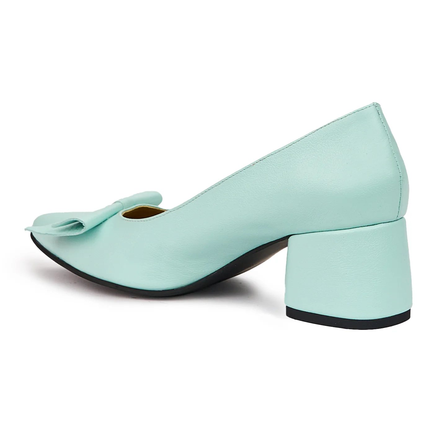 Pantofi dama din piele naturala tucoaz cu toc gros 6 cm 14418 - Image 2