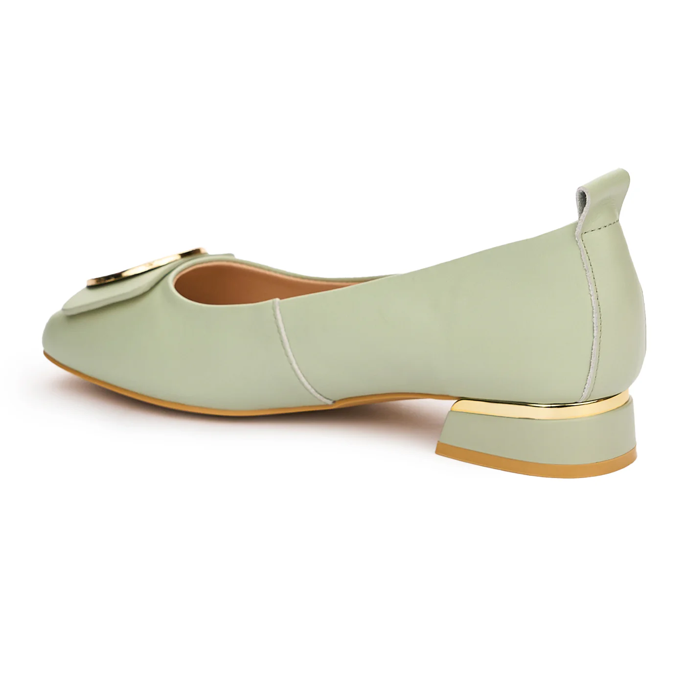 Pantofi dama din piele naturala verde 13105 - Image 2