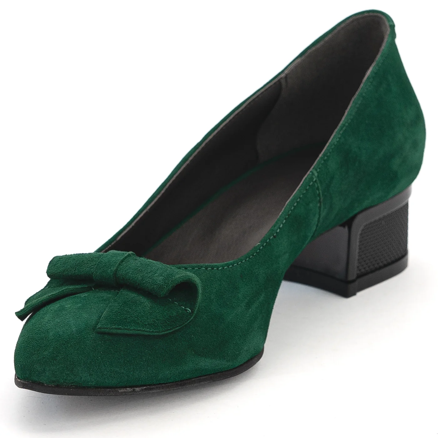 Pantofi dama din piele naturala verde 14036 - Image 3