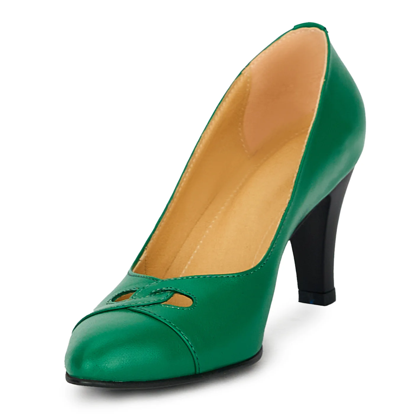 Pantofi dama din piele naturala verde 17604 - Image 4