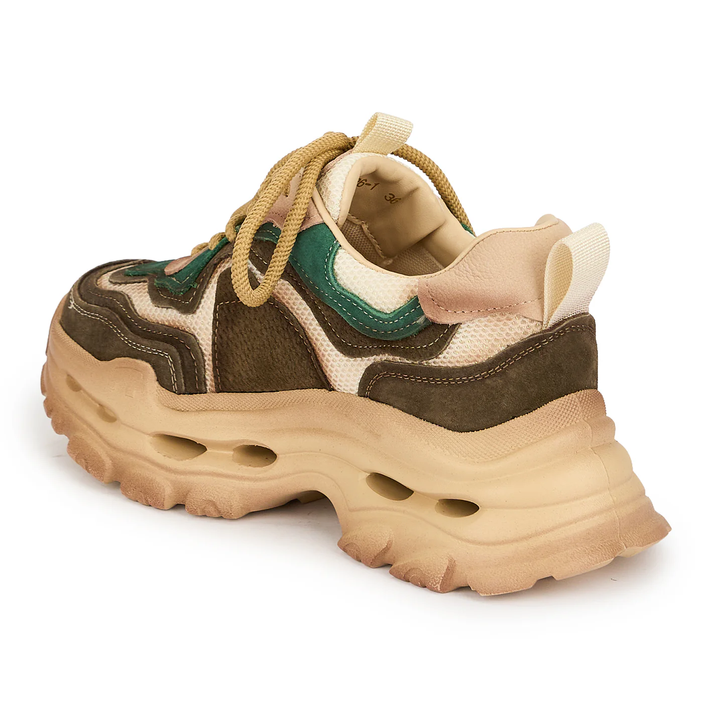 Pantofi dama din piele naturala verde 19264 - Image 2