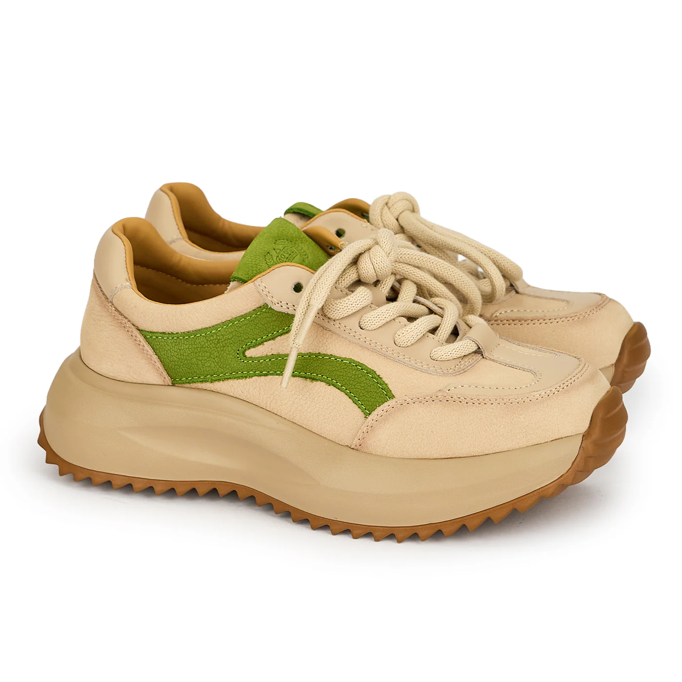 Pantofi dama din piele naturala verde 19265 - Image 4