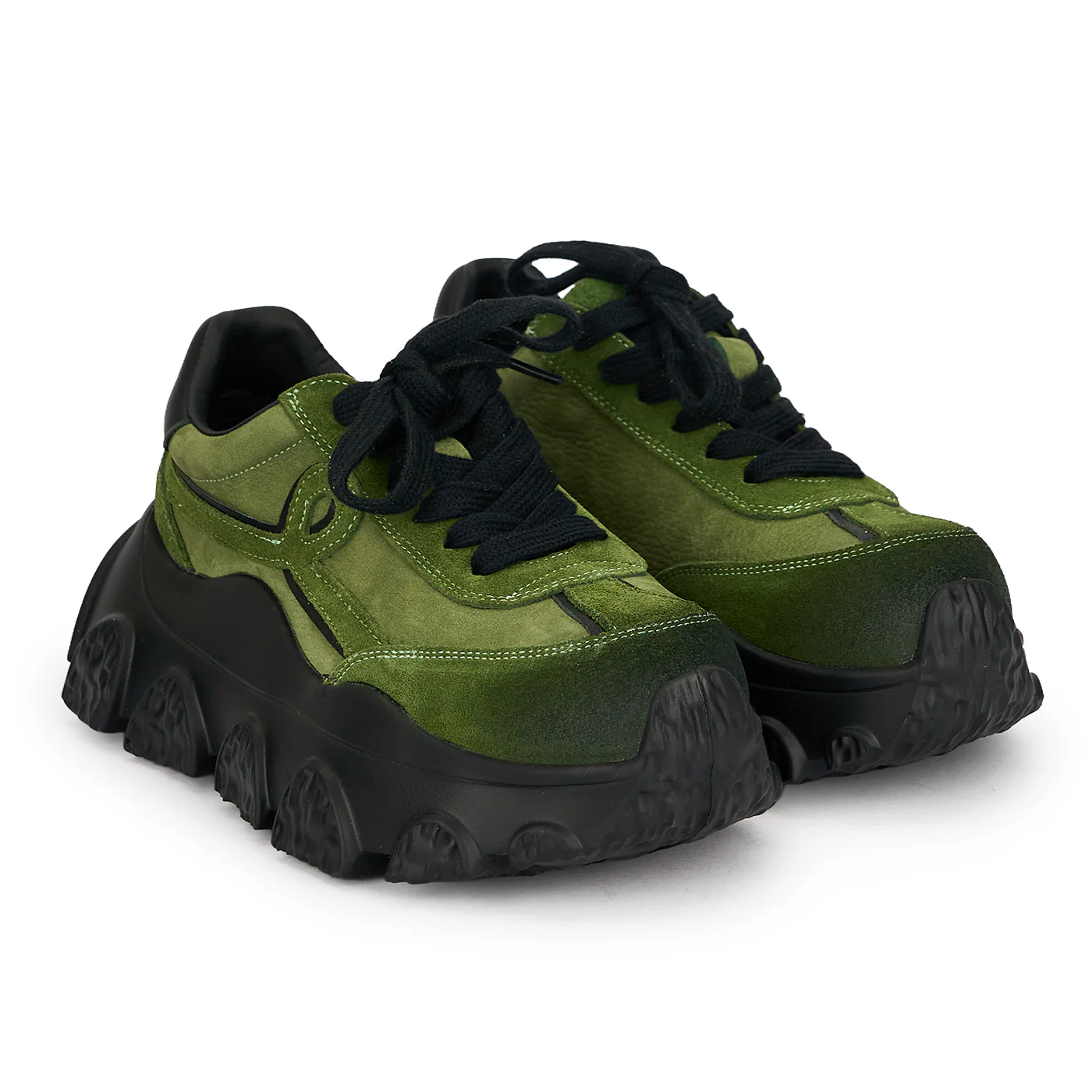 Pantofi dama din piele naturala verde 19539 - Image 4