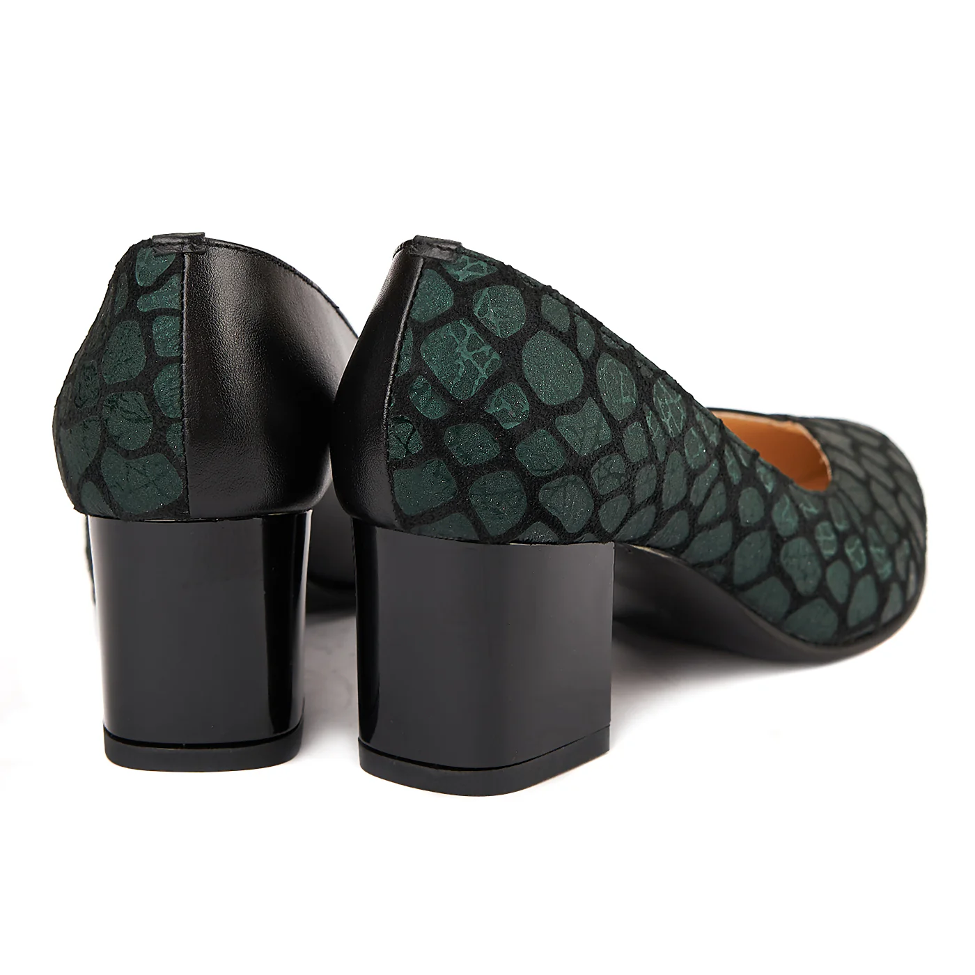 Pantofi dama din piele naturala verde 4156 - Image 2