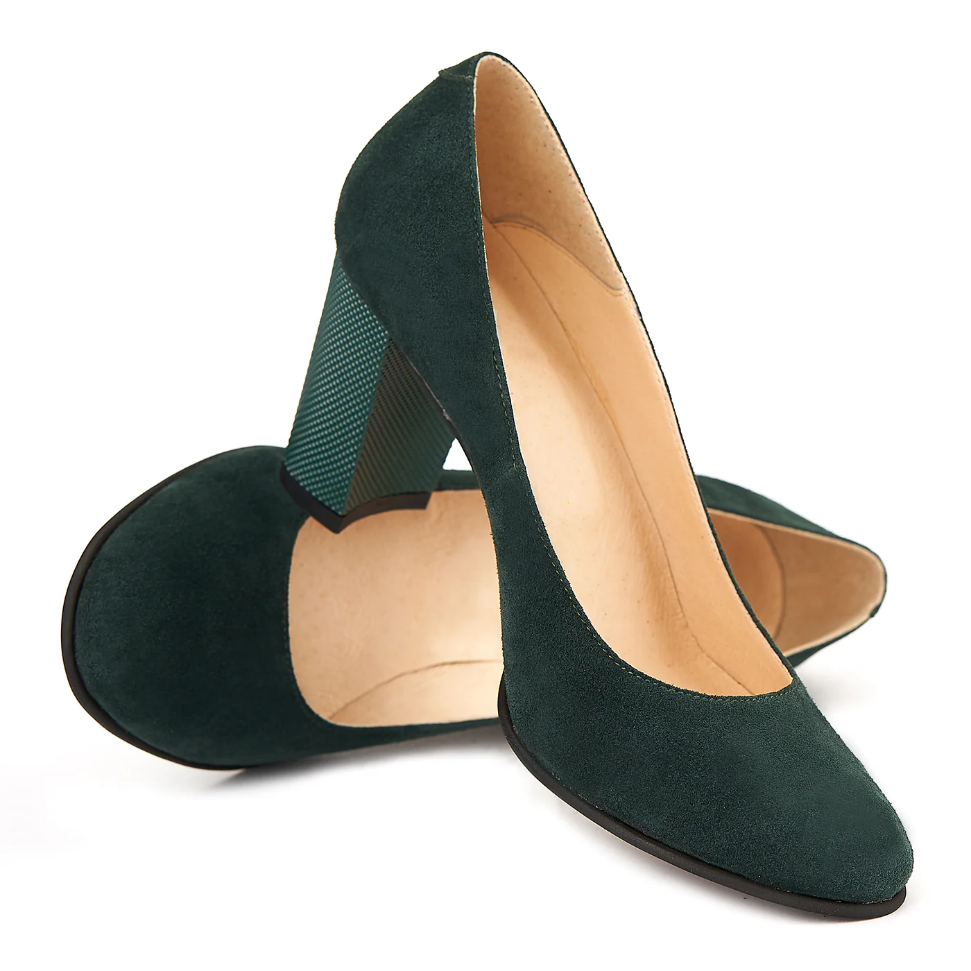 Pantofi dama din piele naturala verde 4166 - Image 4