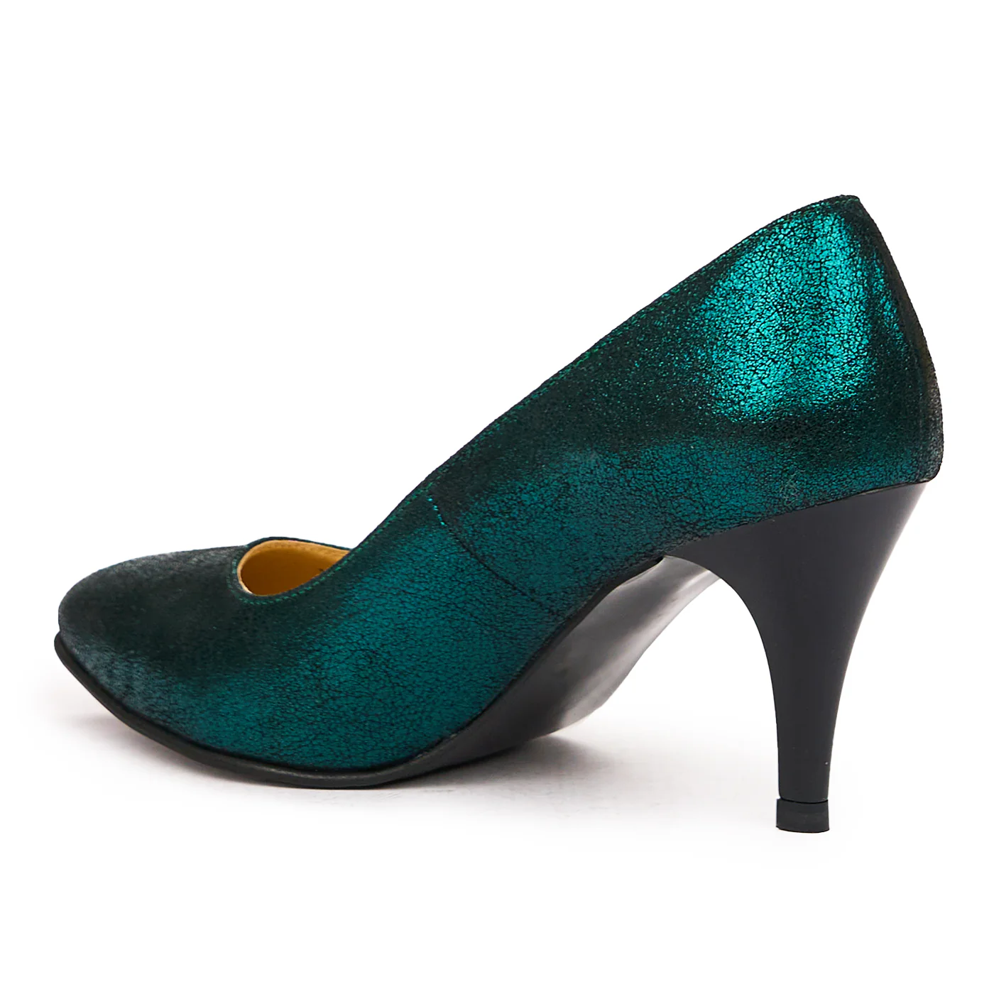 Pantofi dama din piele naturala verde 9300 - Image 4