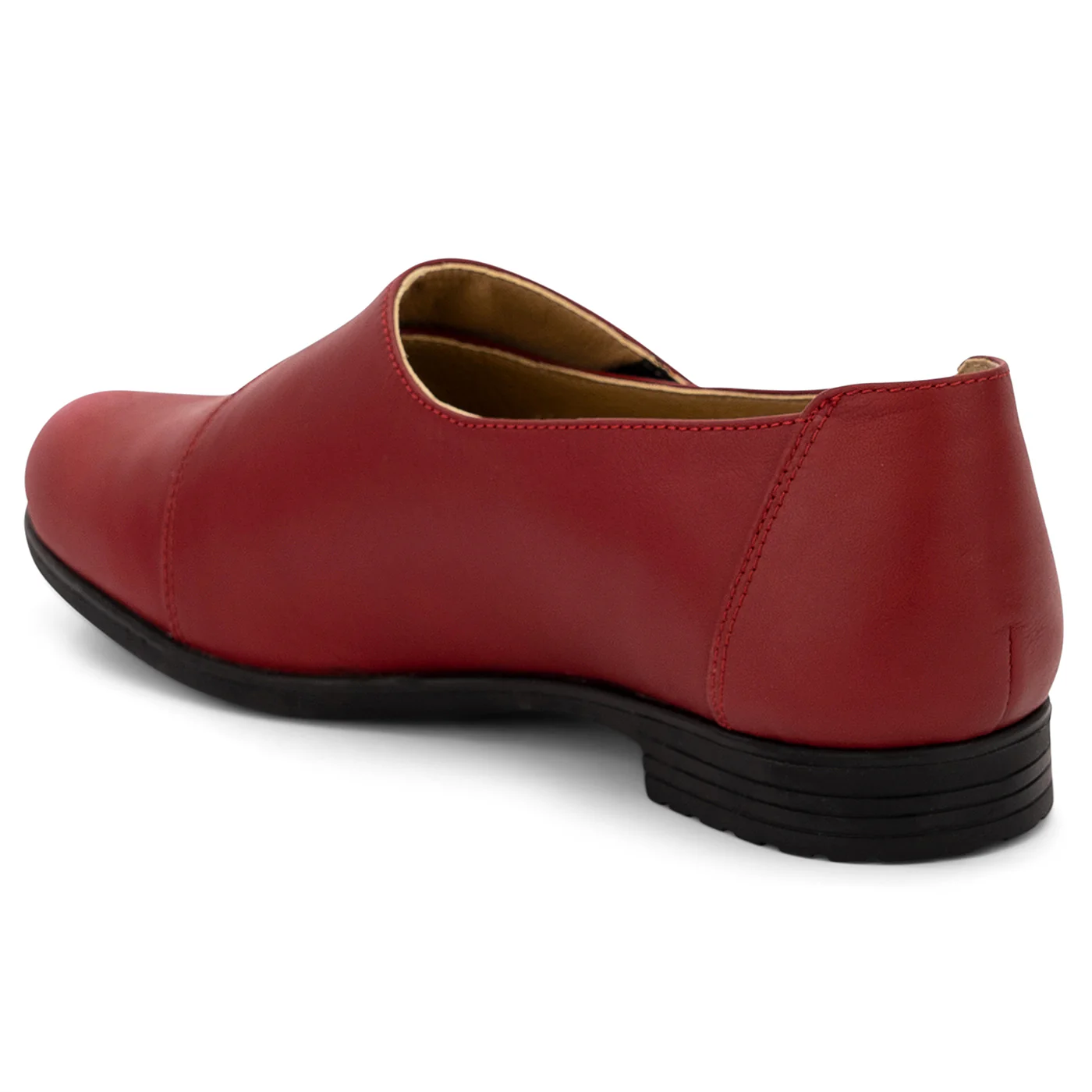 Pantofi dama din piele naturala visinie 14123 - Image 2