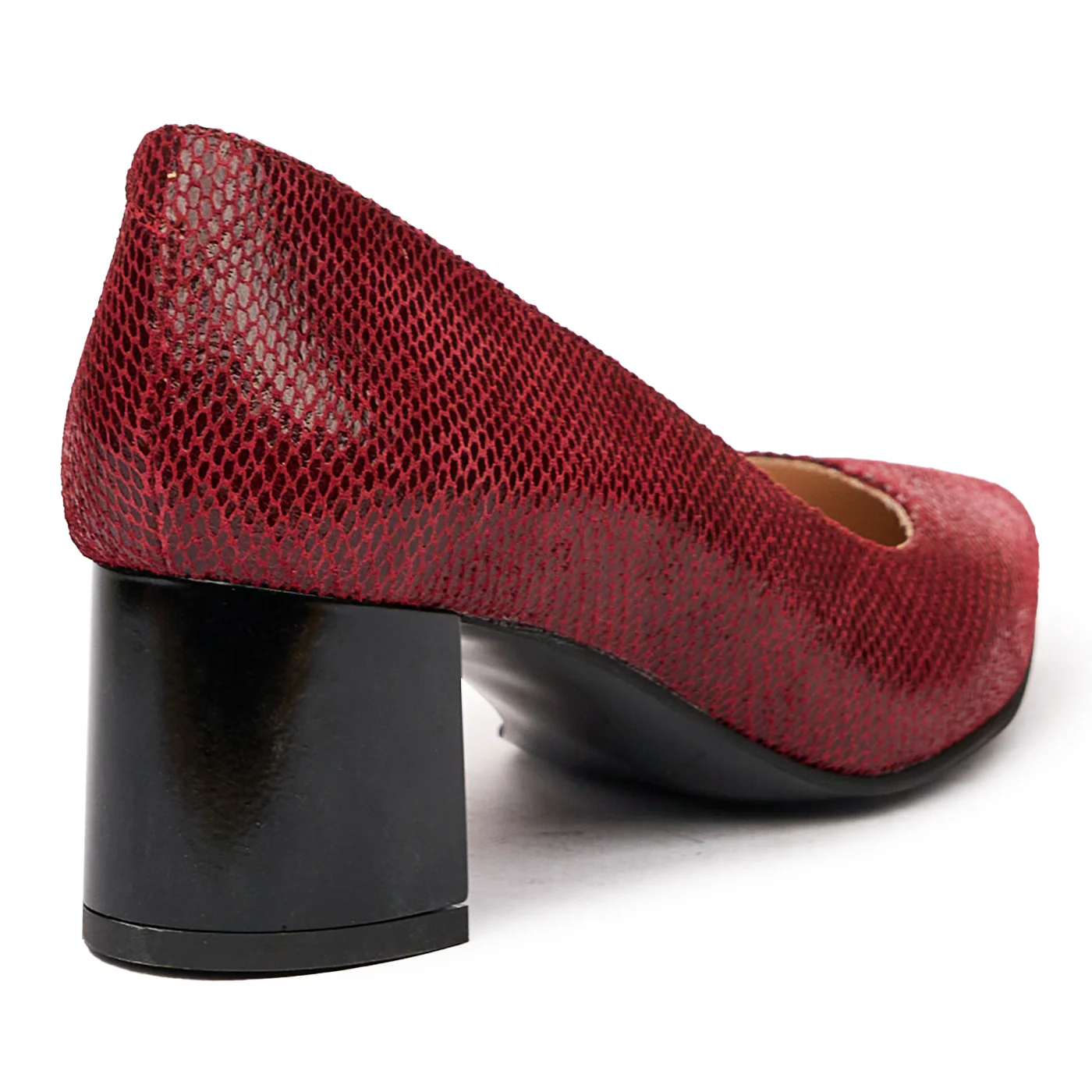 Pantofi dama din piele naturala visinie 9414 - Image 2