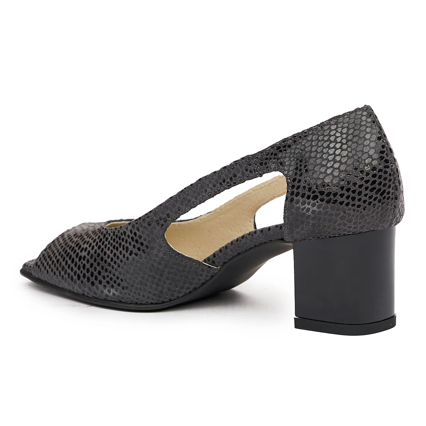 Pantofi dama din piele neagra 9356 - Image 3