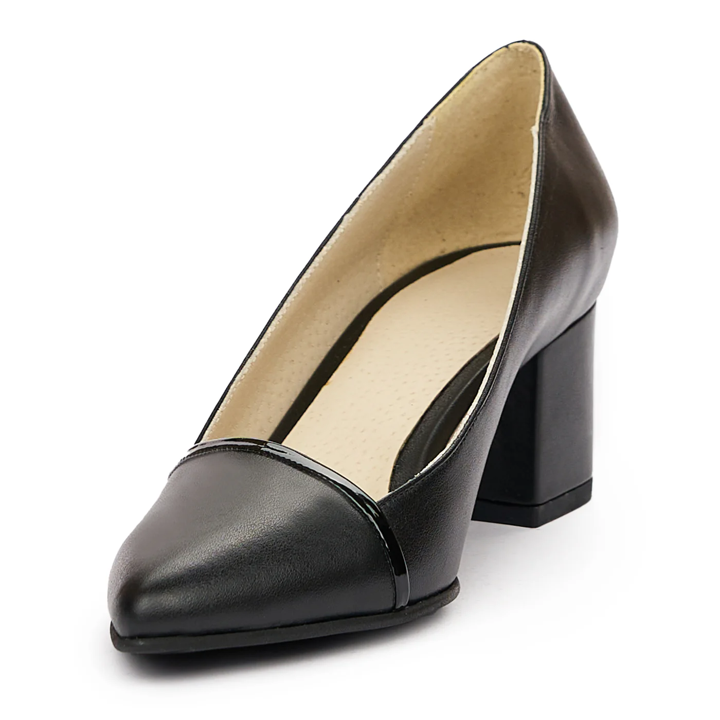 Pantofi dama din piele neagra 9368 - Image 4