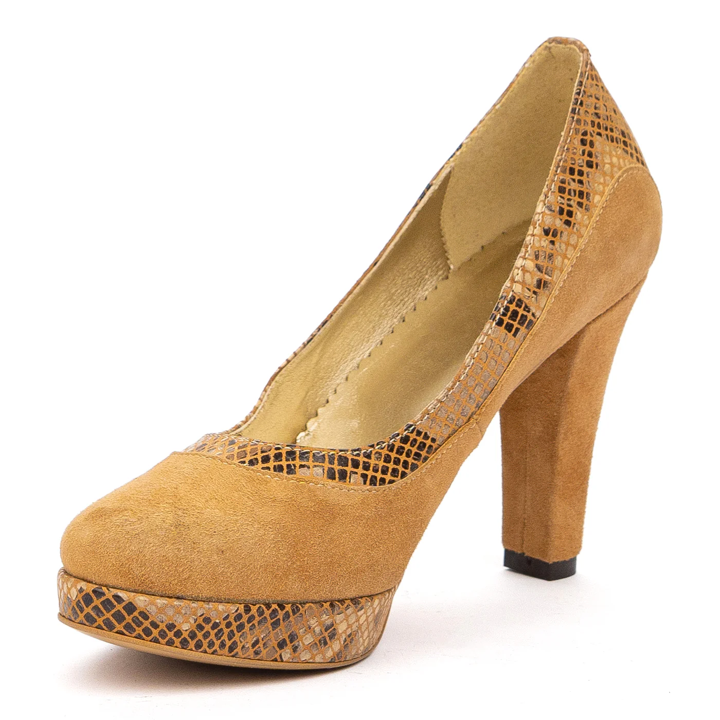 Pantofi dama eleganti din piele naturala maro 9512 - Image 4