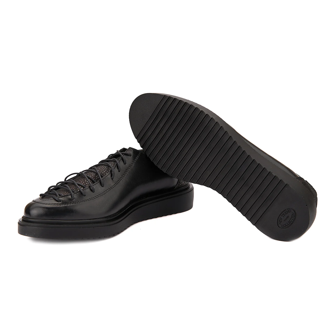 Pantofi Dama Piele Casual Negri 1529 - Image 3