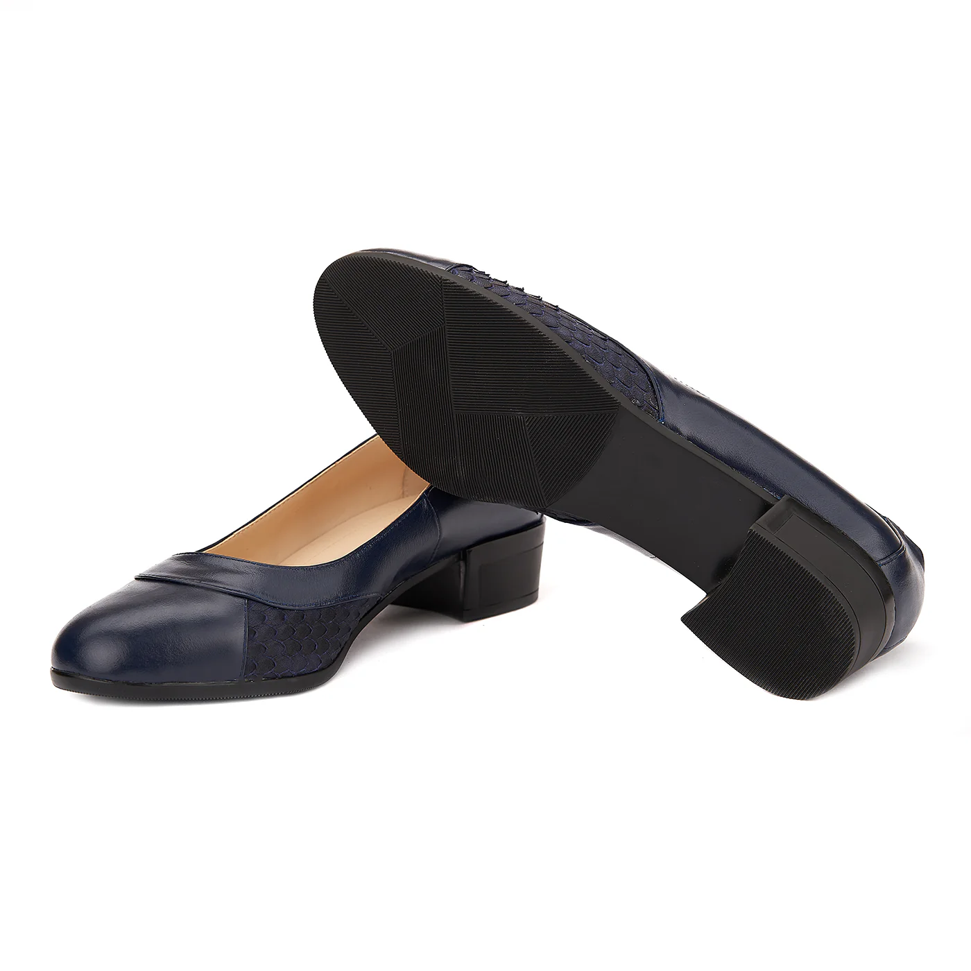 Pantofi dama piele naturala bleumarin 1506 - Image 3