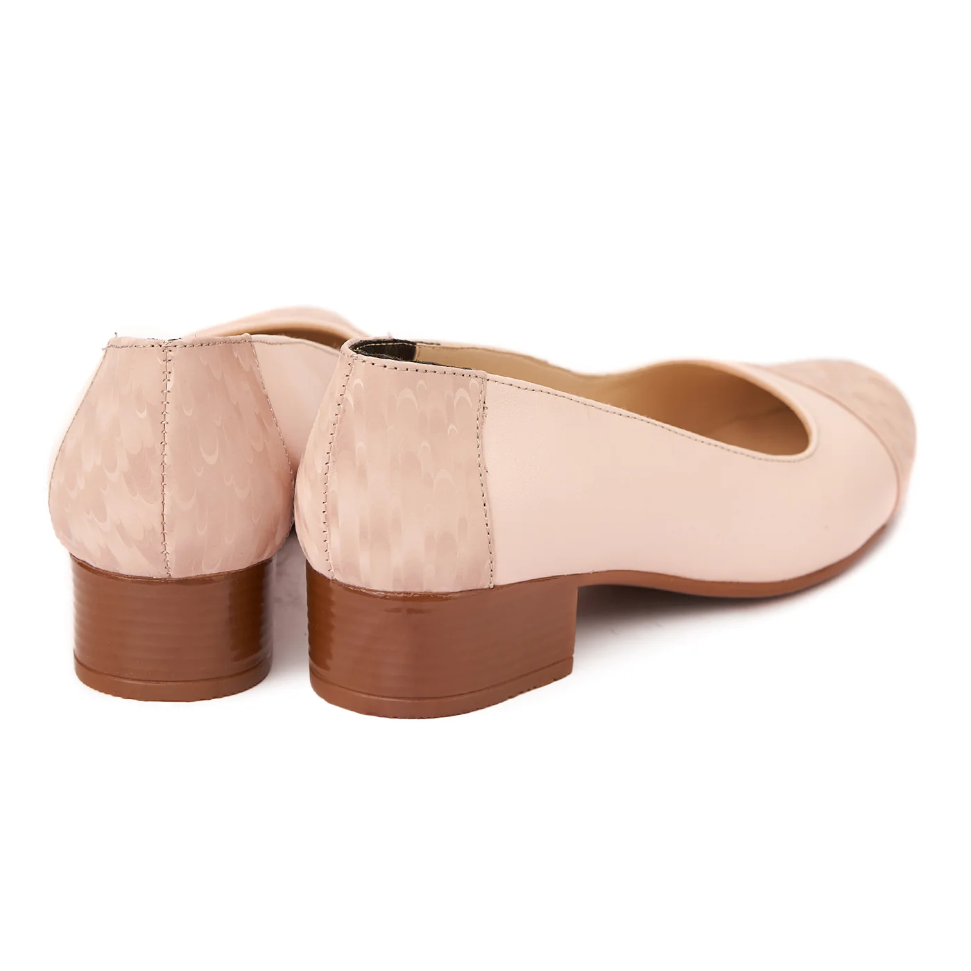 Pantofi dama piele naturala cu toc mic 1632 - Image 2