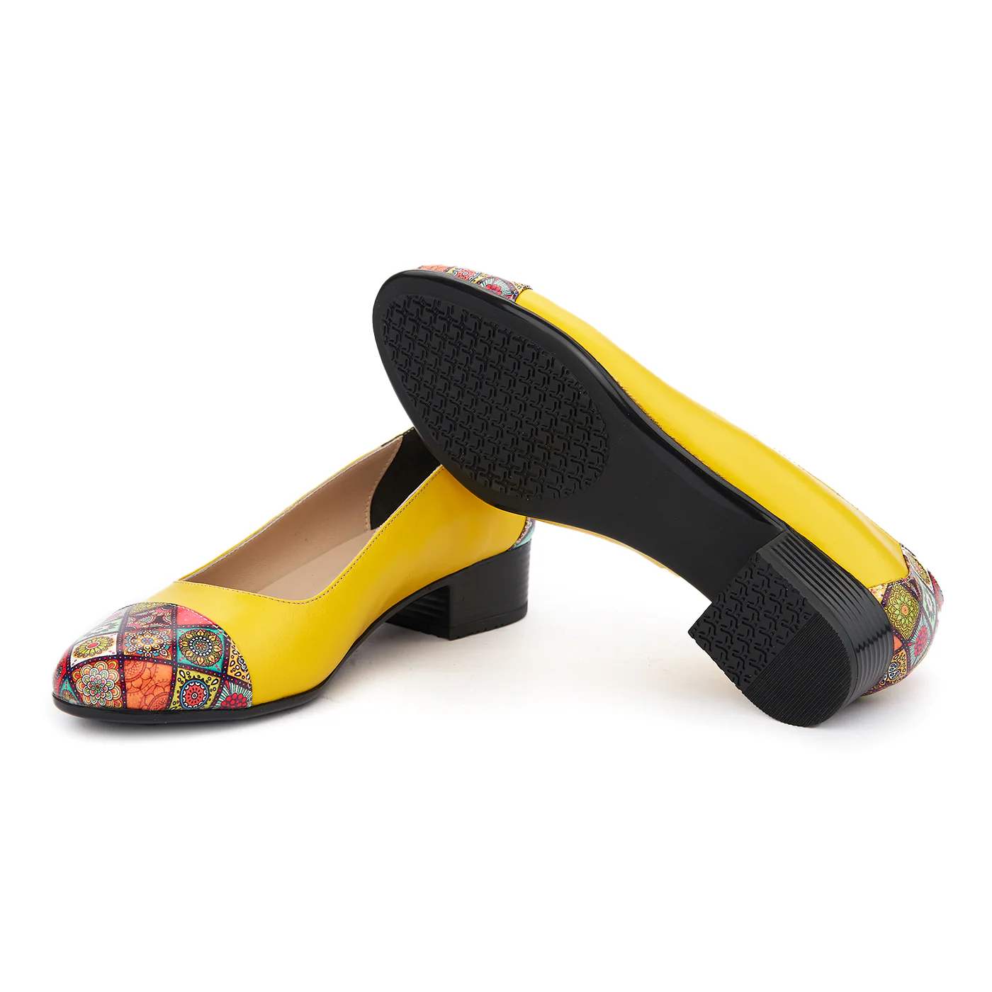 Pantofi dama piele naturala cu toc mic 1888 - Image 3