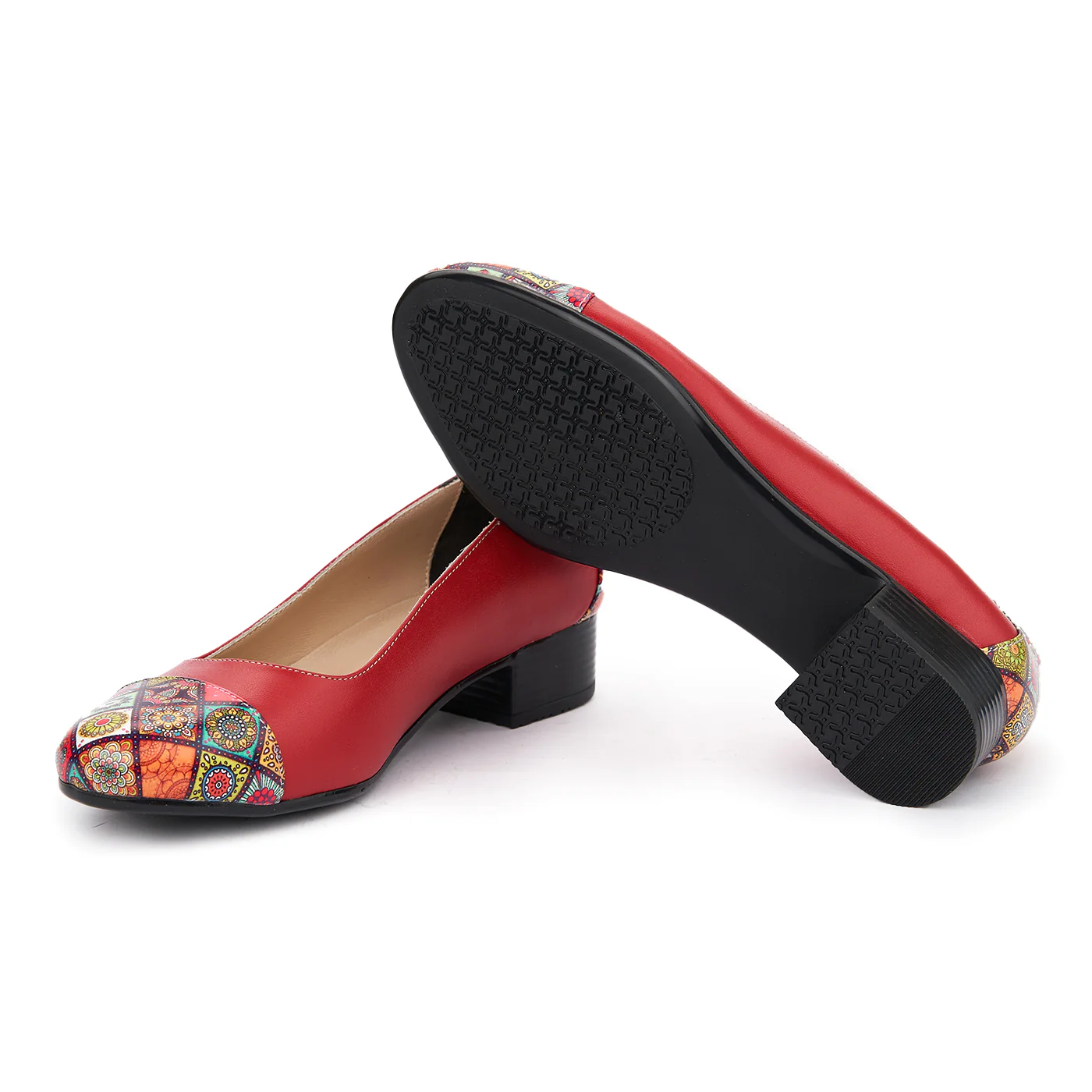 Pantofi dama piele naturala cu toc mic 1889 - Image 3