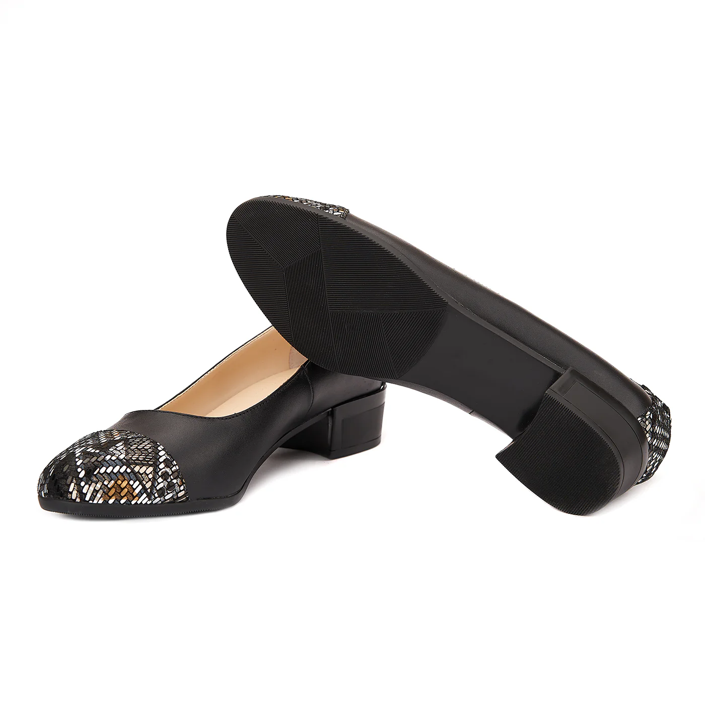 Pantofi dama piele naturala neagra 1505 - Image 3