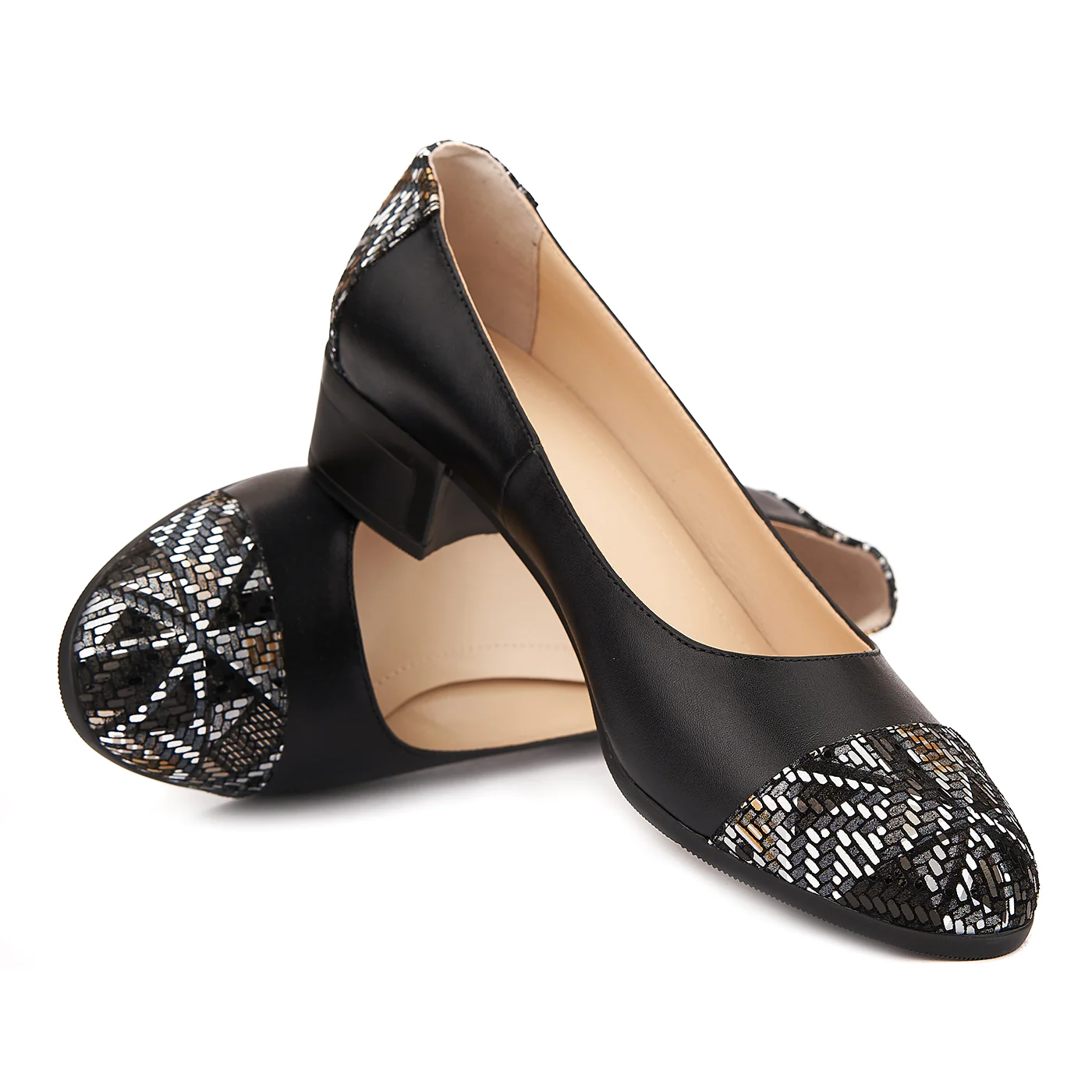 Pantofi dama piele naturala neagra 1505 - Image 4