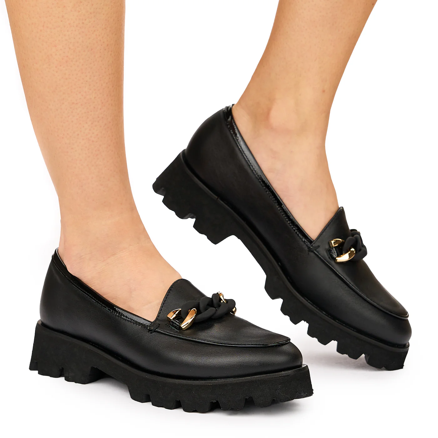 Pantofi dama piele naturala neagra 8090 - Image 2