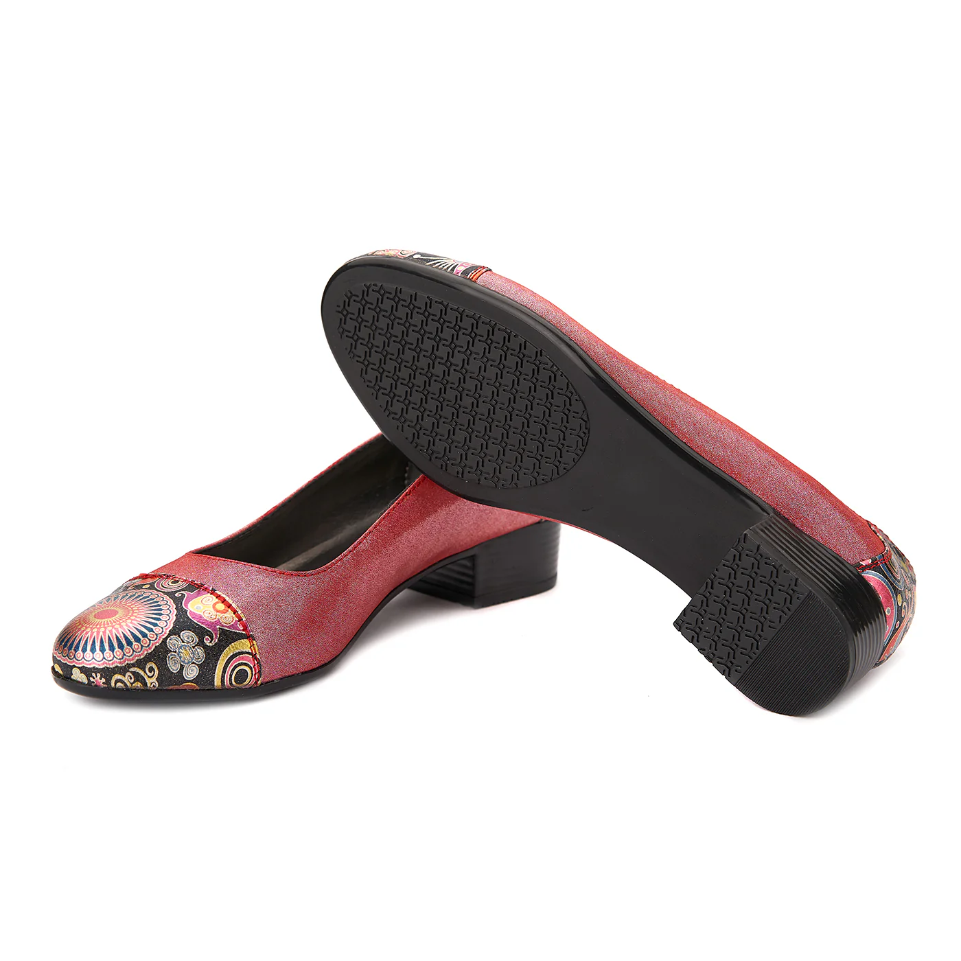 Pantofi dama piele naturala roz 1531 - Image 4