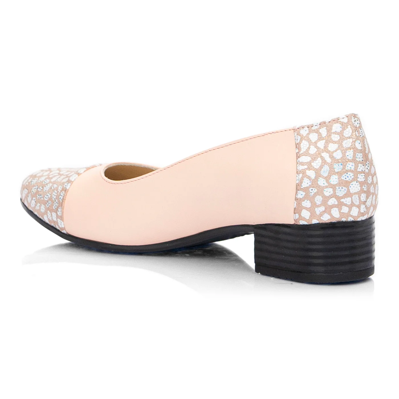 Pantofi dama piele naturala roz 1530 - Image 3