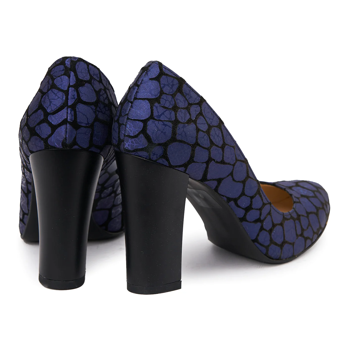 Pantofi dama toc gros din piele naturala  4758 - Image 2