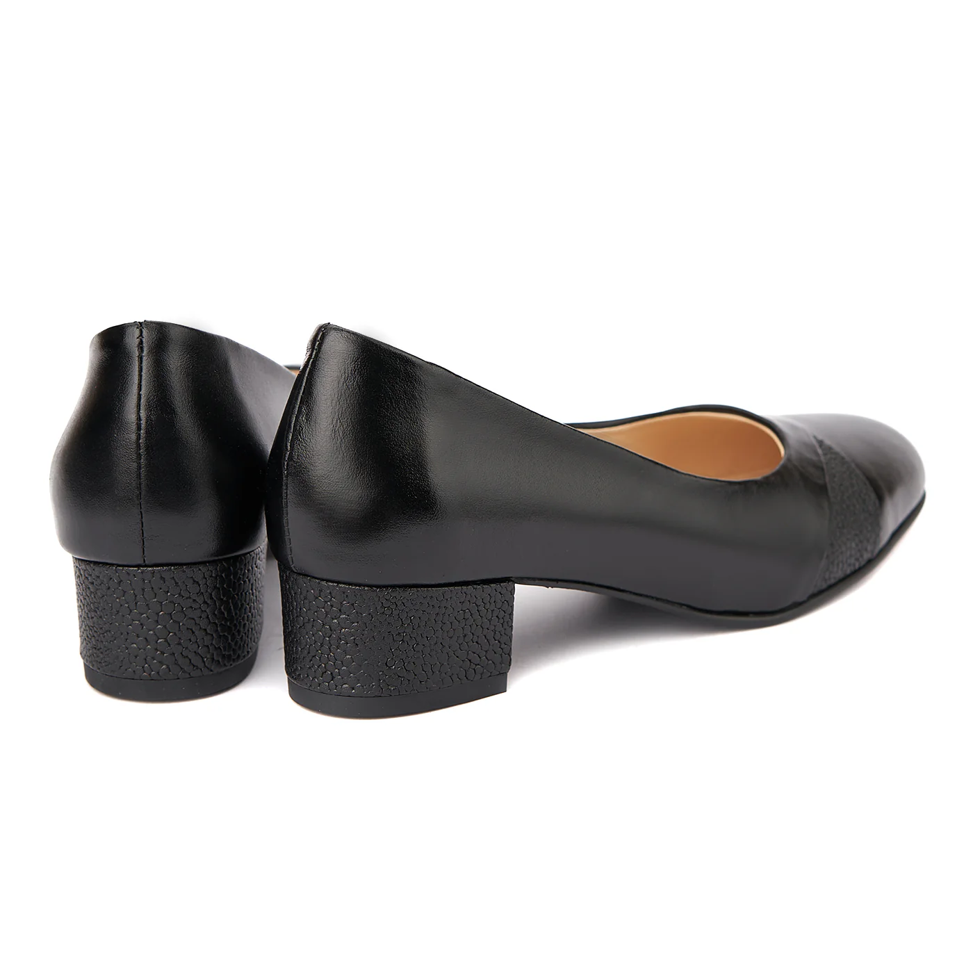 Pantofi dama toc mic din piele naturala 4373 - Image 2