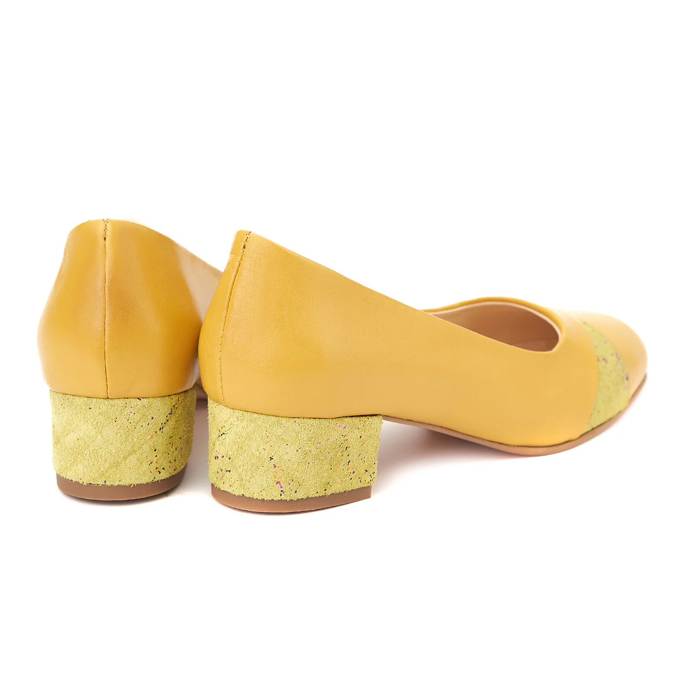 Pantofi dama toc mic din piele naturala 4378 - Image 2