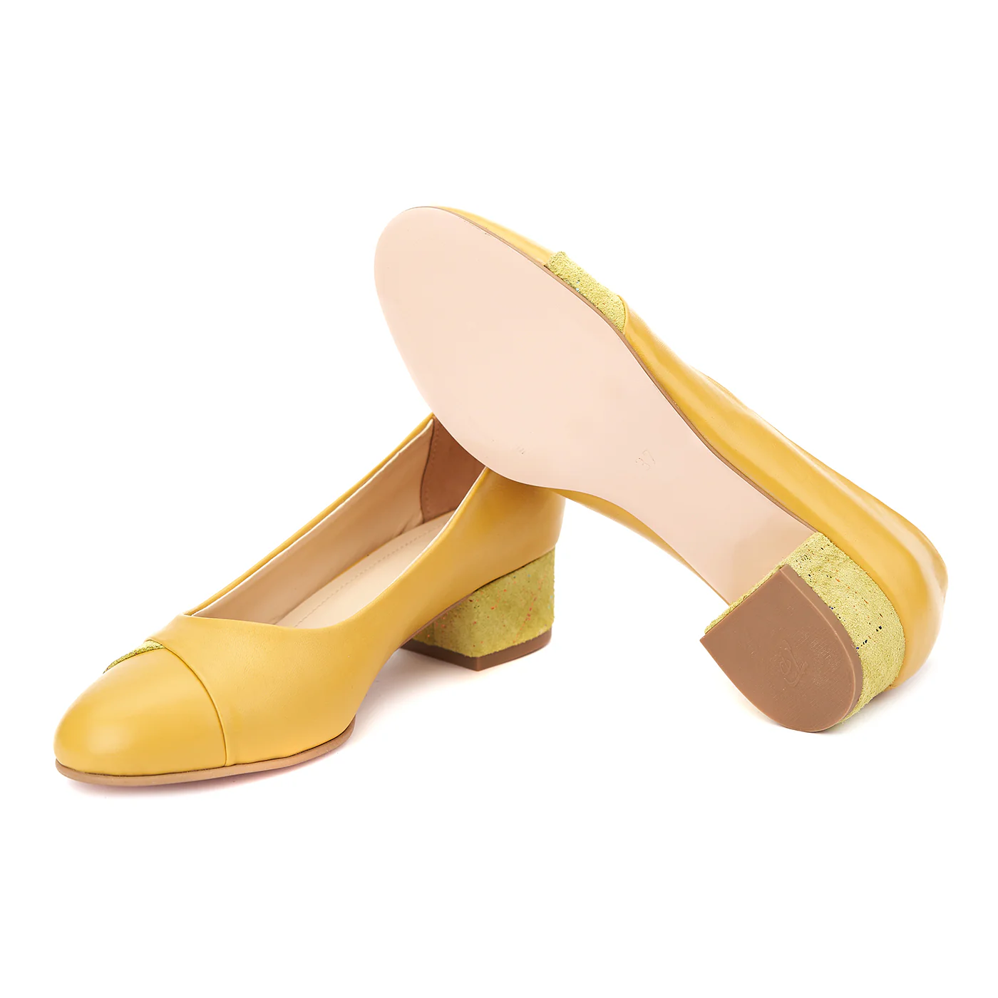 Pantofi dama toc mic din piele naturala 4378 - Image 3