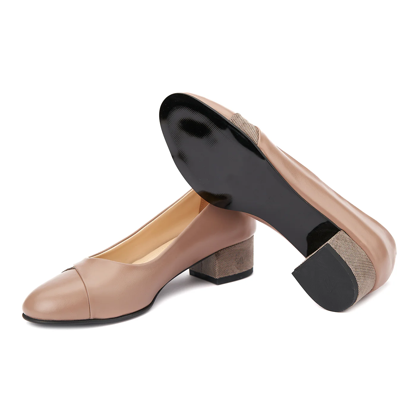 Pantofi dama toc mic din piele naturala 4379 - Image 3