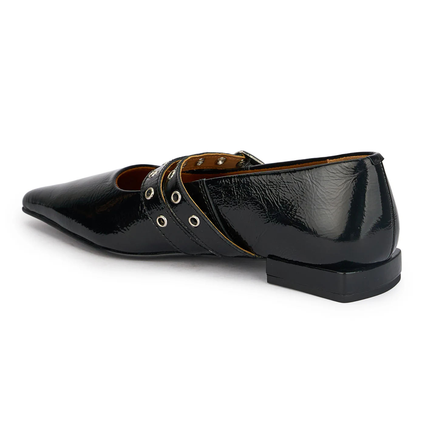 Pantofi dama toc mic din piele naturala neagra 18868 - Image 3