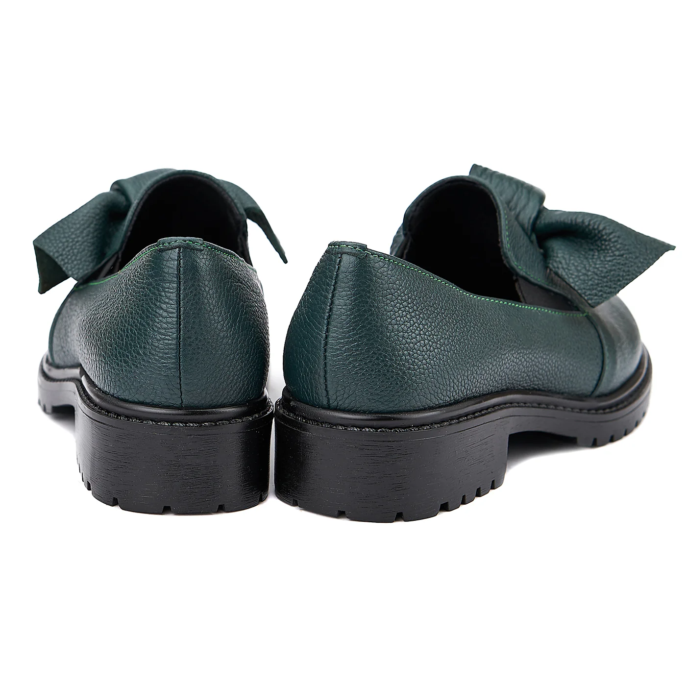 Pantofi Dama Verzi Casual din Piele Naturala 1381 - Image 2