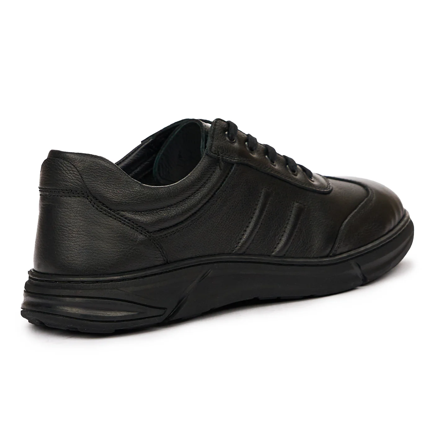Pantofi de Barbati Casual din Piele Naturala Neagra 7175 - Image 2