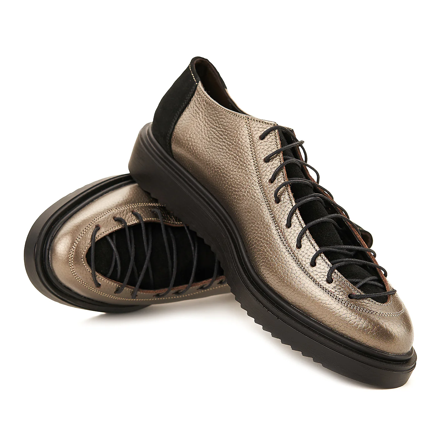 Pantofi de Piele Naturala Dama Casual Bronz 1566 - Image 4