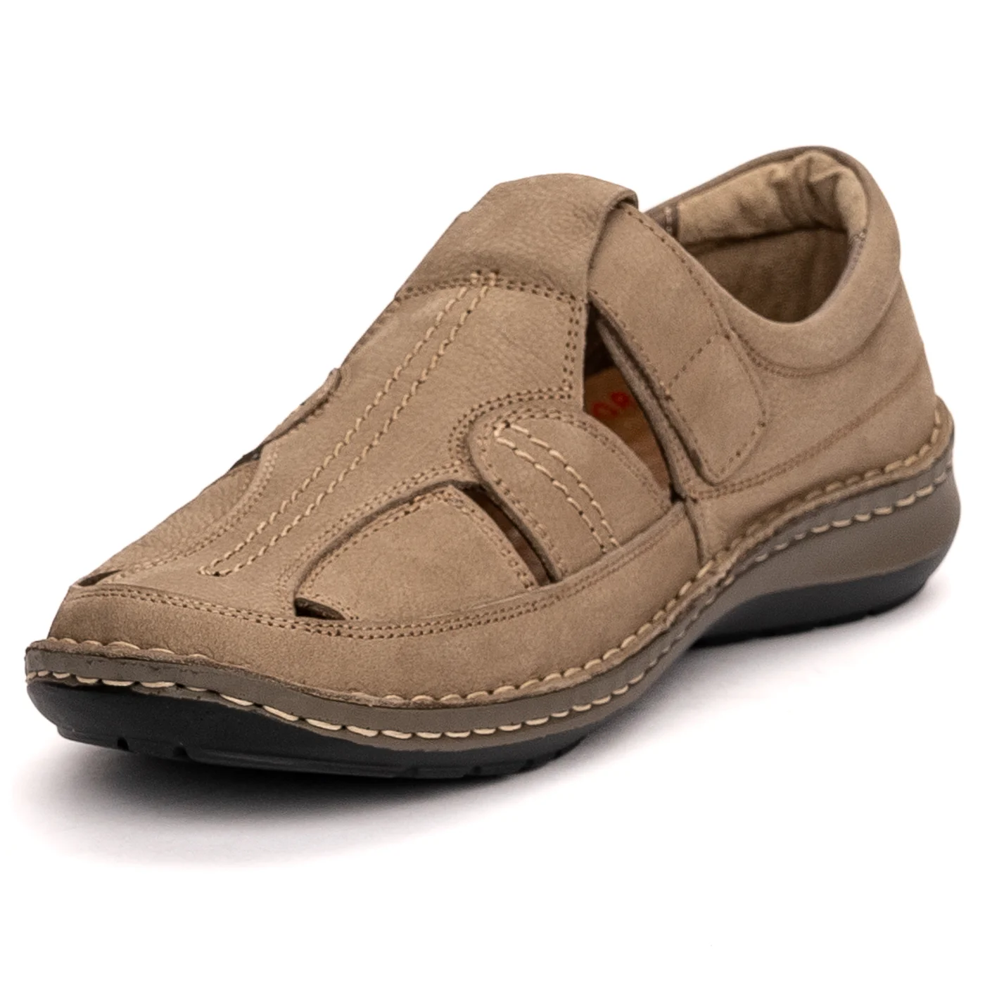Pantofi de vara barbati din piele naturala bej 7509 - Image 3
