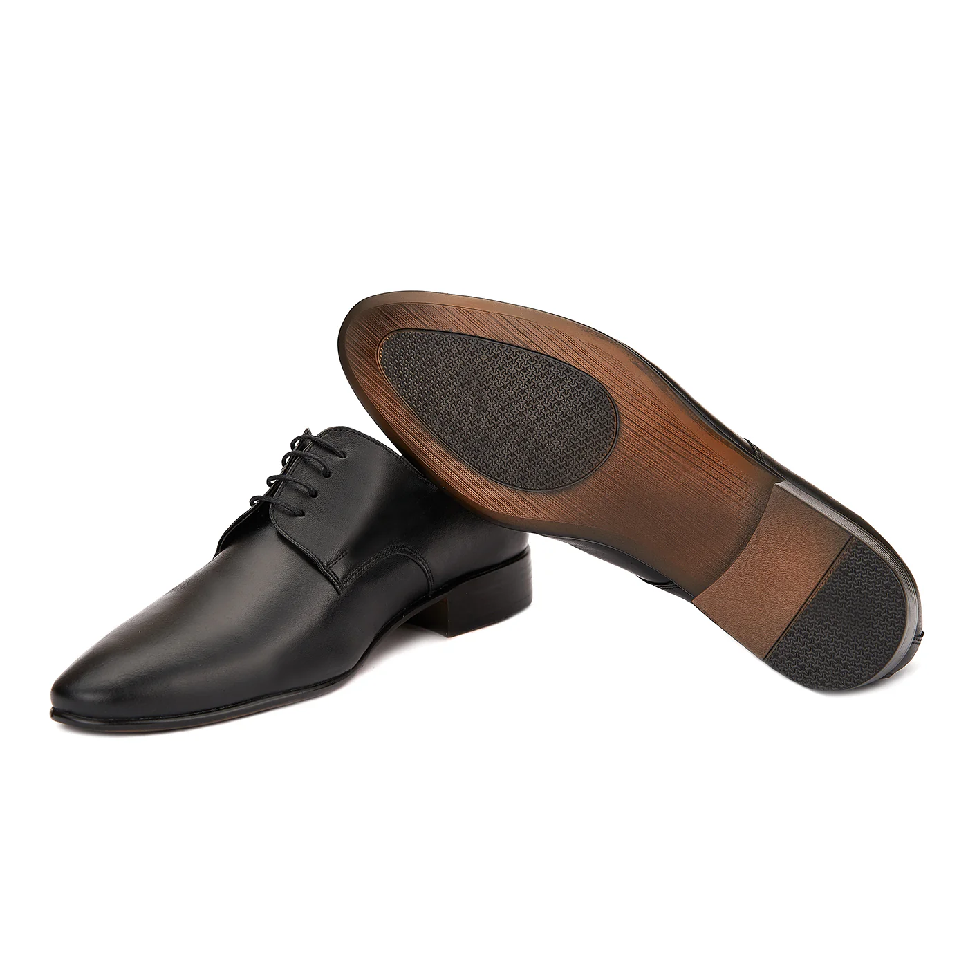 Pantofi din piele naturala neagra 0194 - Image 3