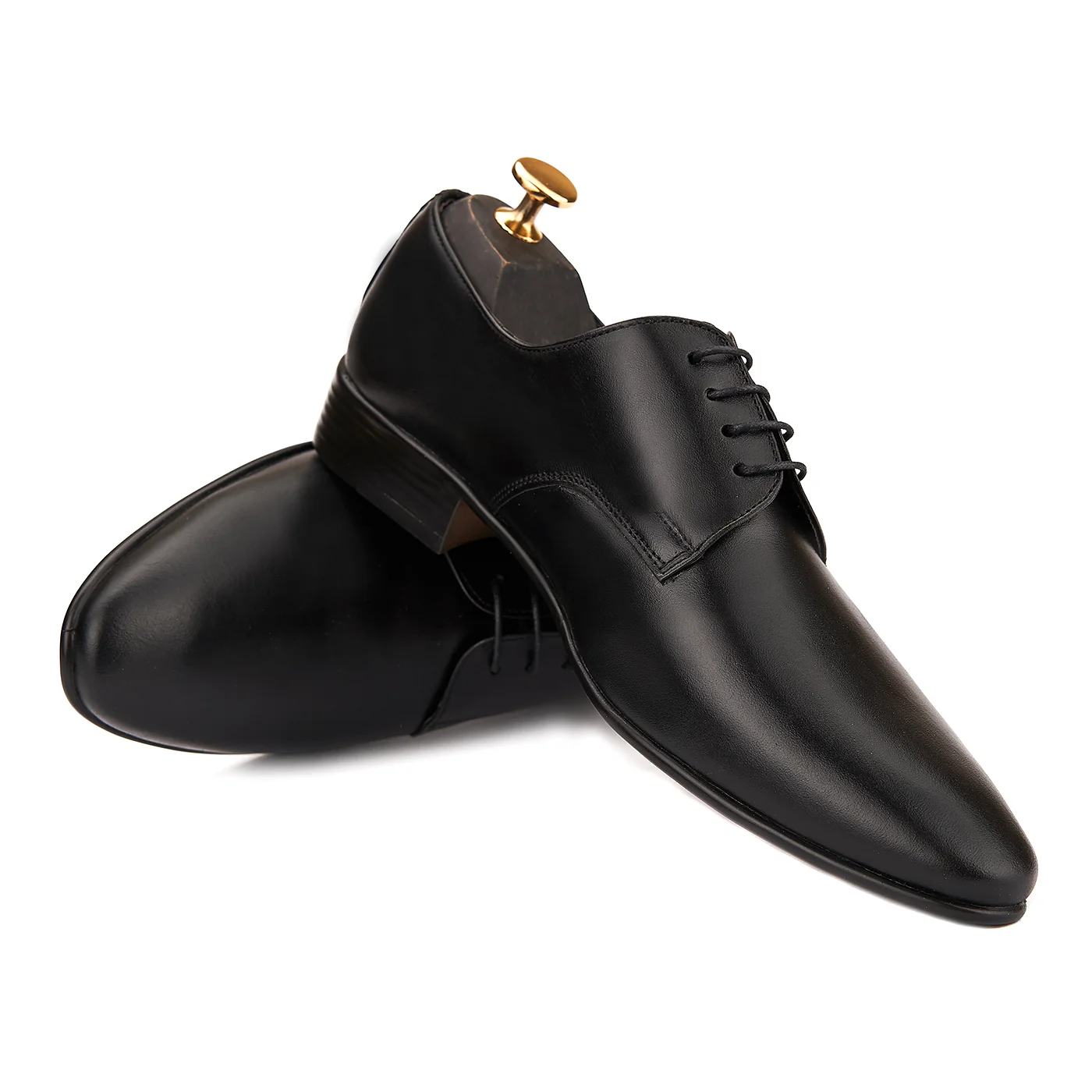 Pantofi din piele naturala neagra 0194 - Image 4