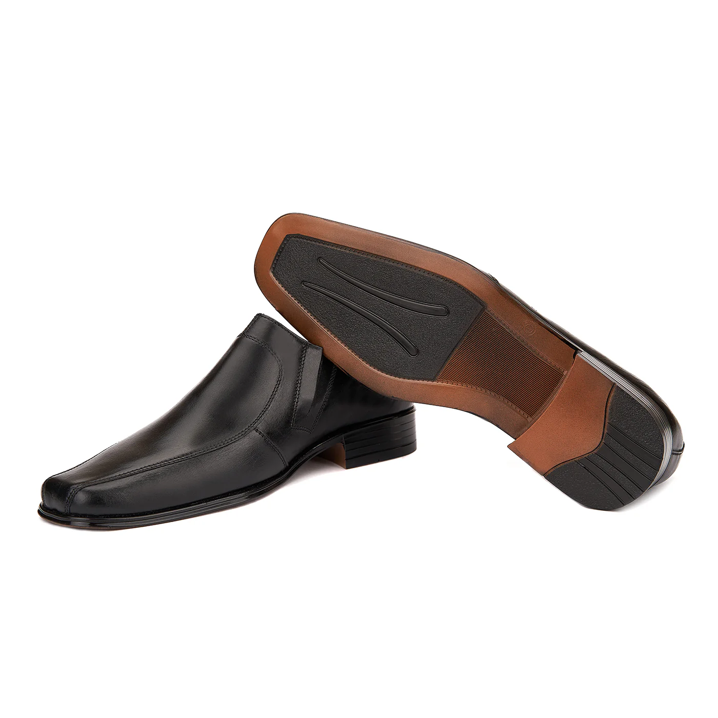 Pantofi din piele naturala neagra 0196 - Image 3
