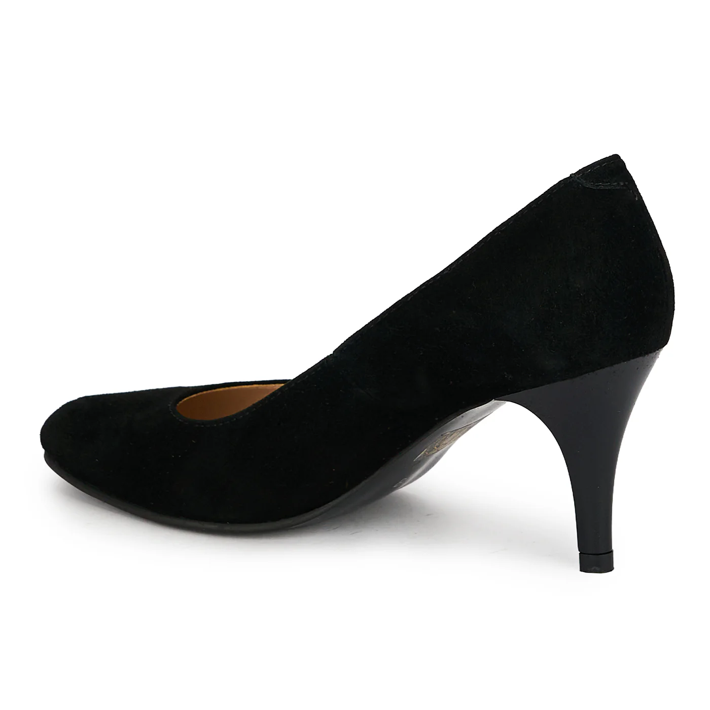 Pantofi din piele naturala neagra cu toc subtire 7.5 cm 19363 - Image 2
