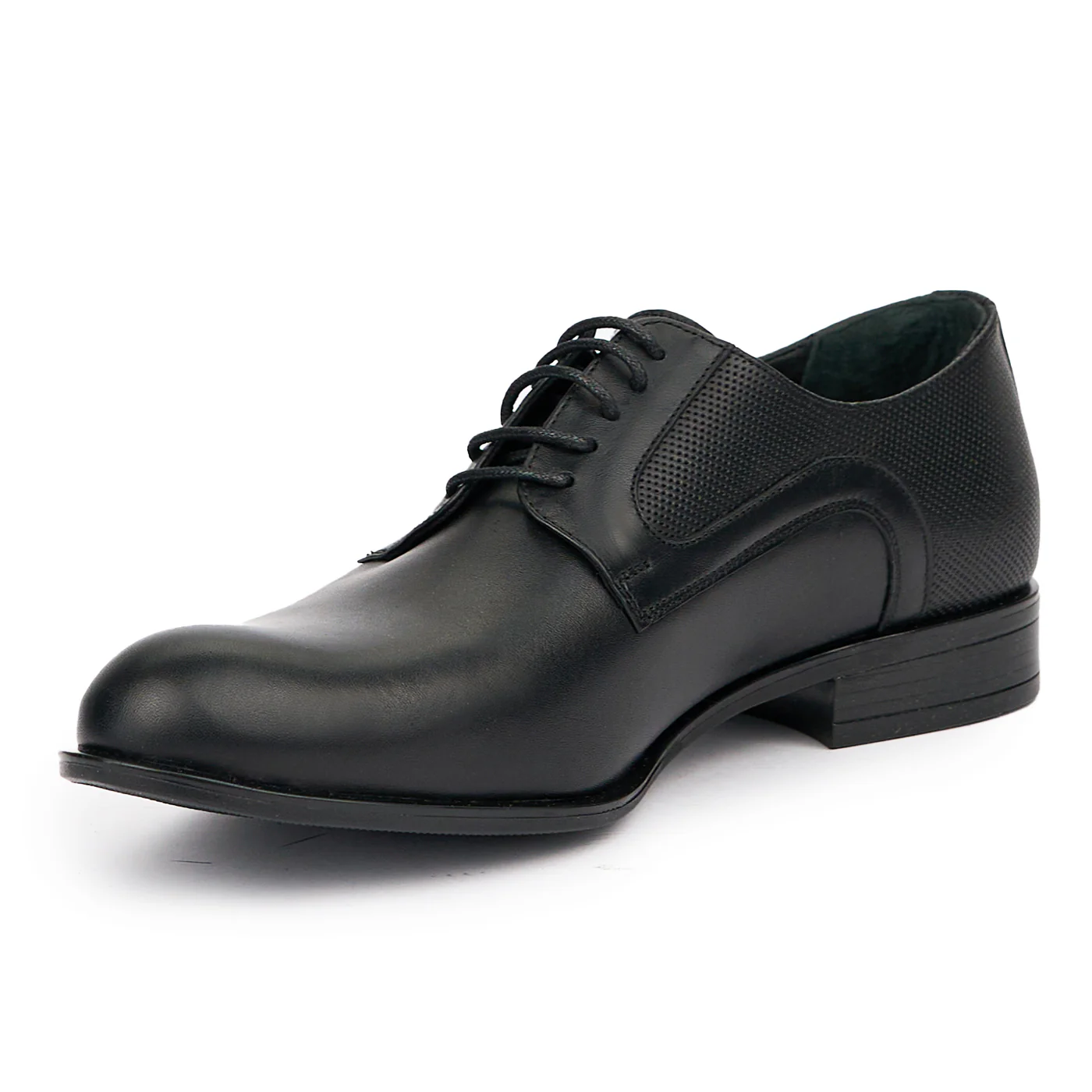 Pantofi eleganti barbati din piele naturala negri 7550 - Image 3