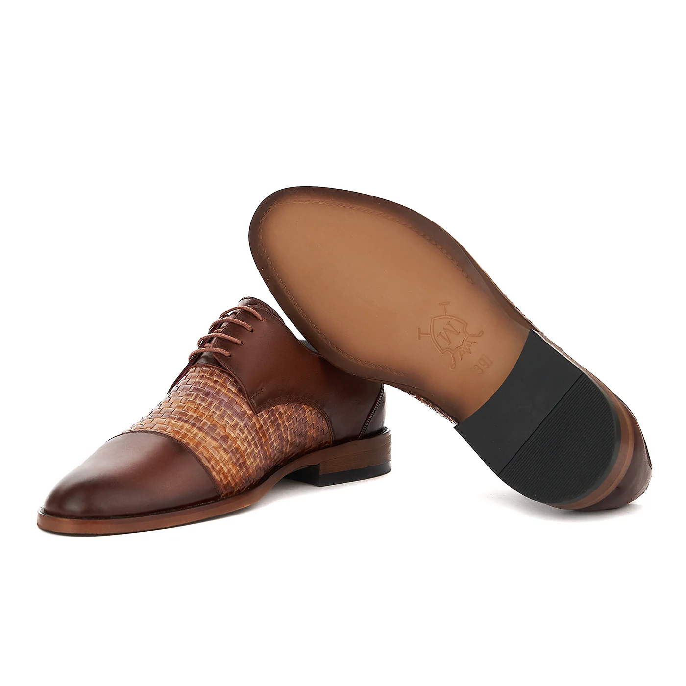 Pantofi Eleganti din Piele Impletita manual 762 - Image 4