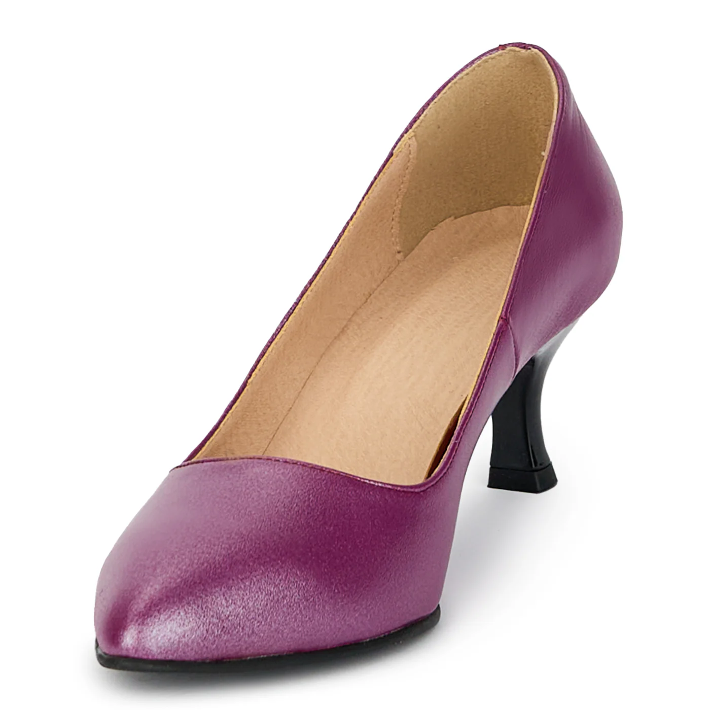 Pantofi eleganti dama din piele naturala cu toc mic 5,5 cm 17898 - Image 3