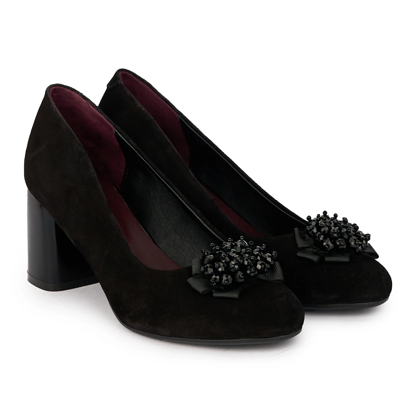 Pantofi eleganti dama din piele naturala neagra 18020 - Image 4