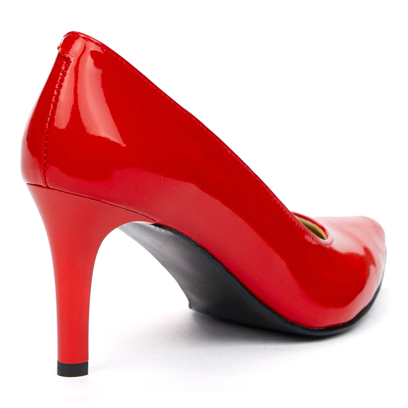 Pantofi Eleganti Rosii Dama Toc 8 Cm din Piele Naturala 4064 - Image 2