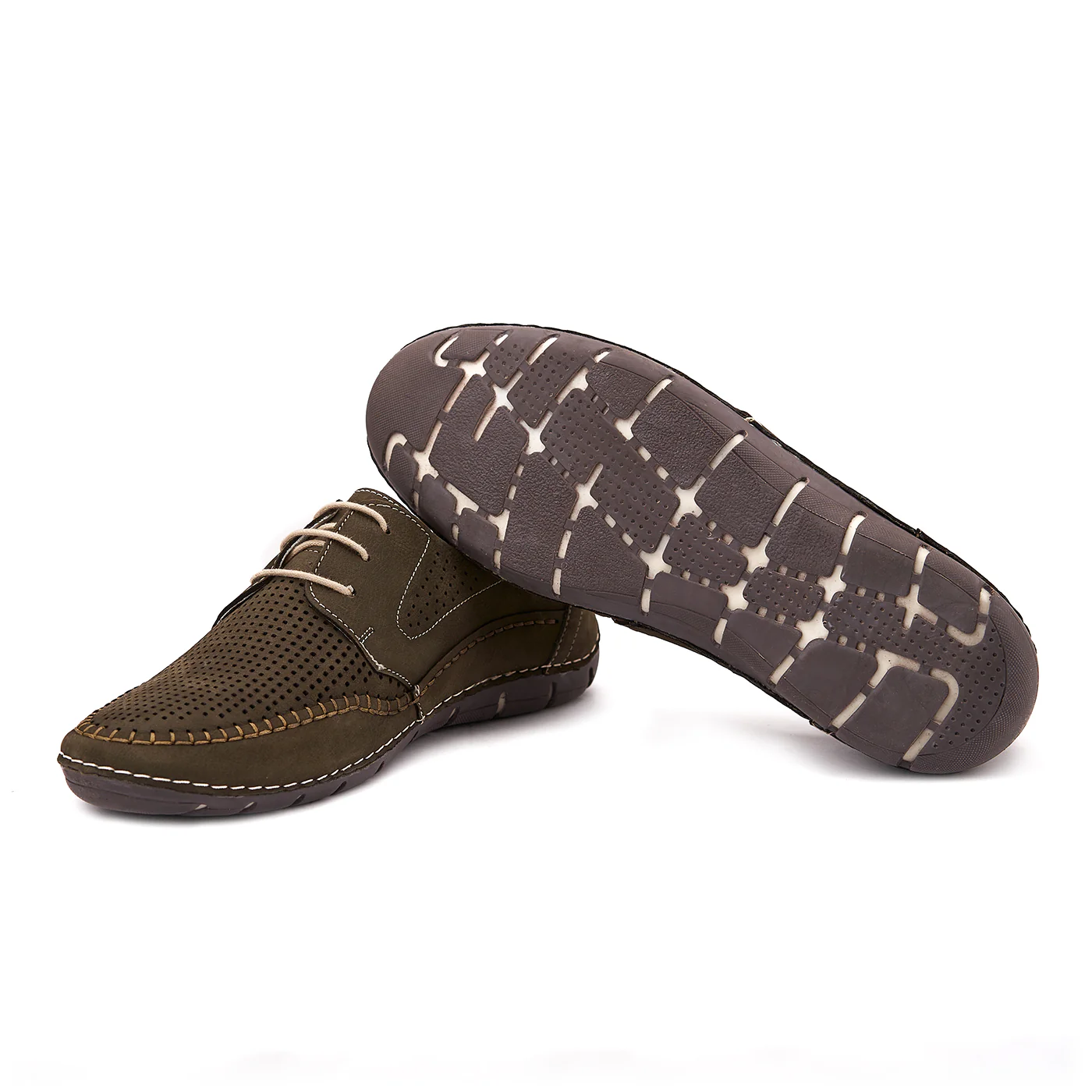 Pantofi Kaki Casual Confort din Piele 0116 - Image 3