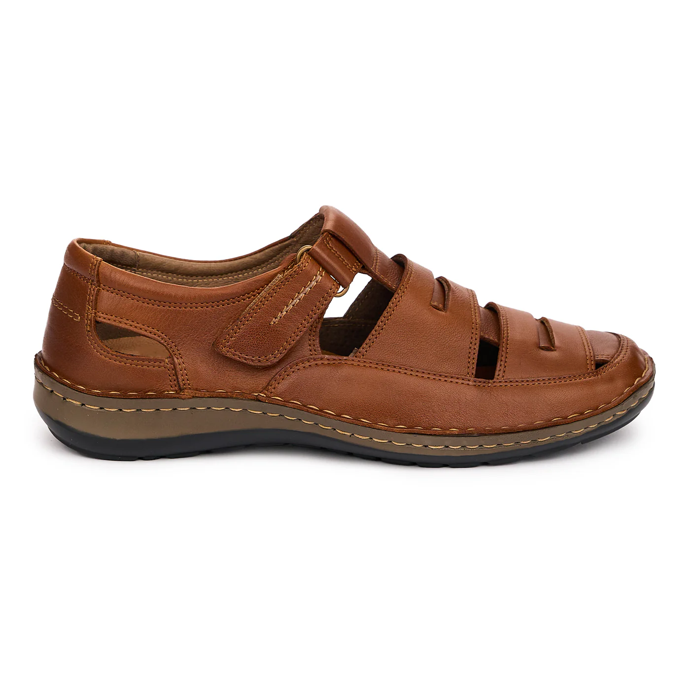 Pantofi Maro Piele Naturala Perforata Casual 7316