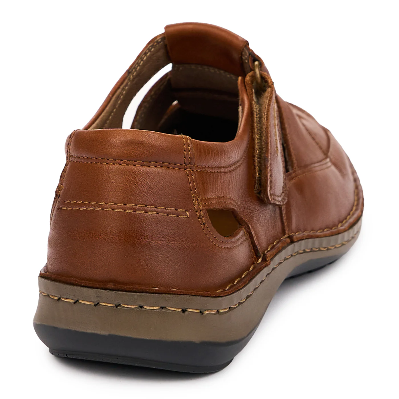 Pantofi Maro Piele Naturala Perforata Casual 7316 - Image 2