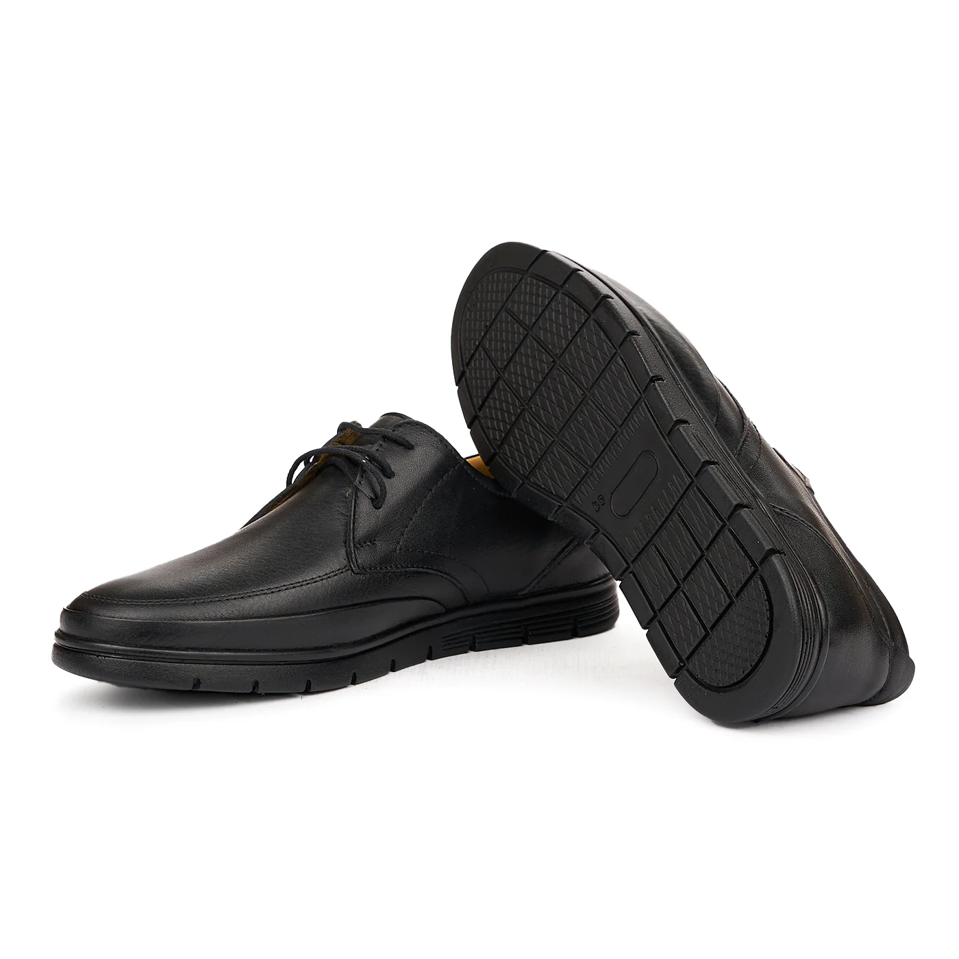 Pantofi Negri Casual Barbati din Piele Naturala 7064 - Image 3