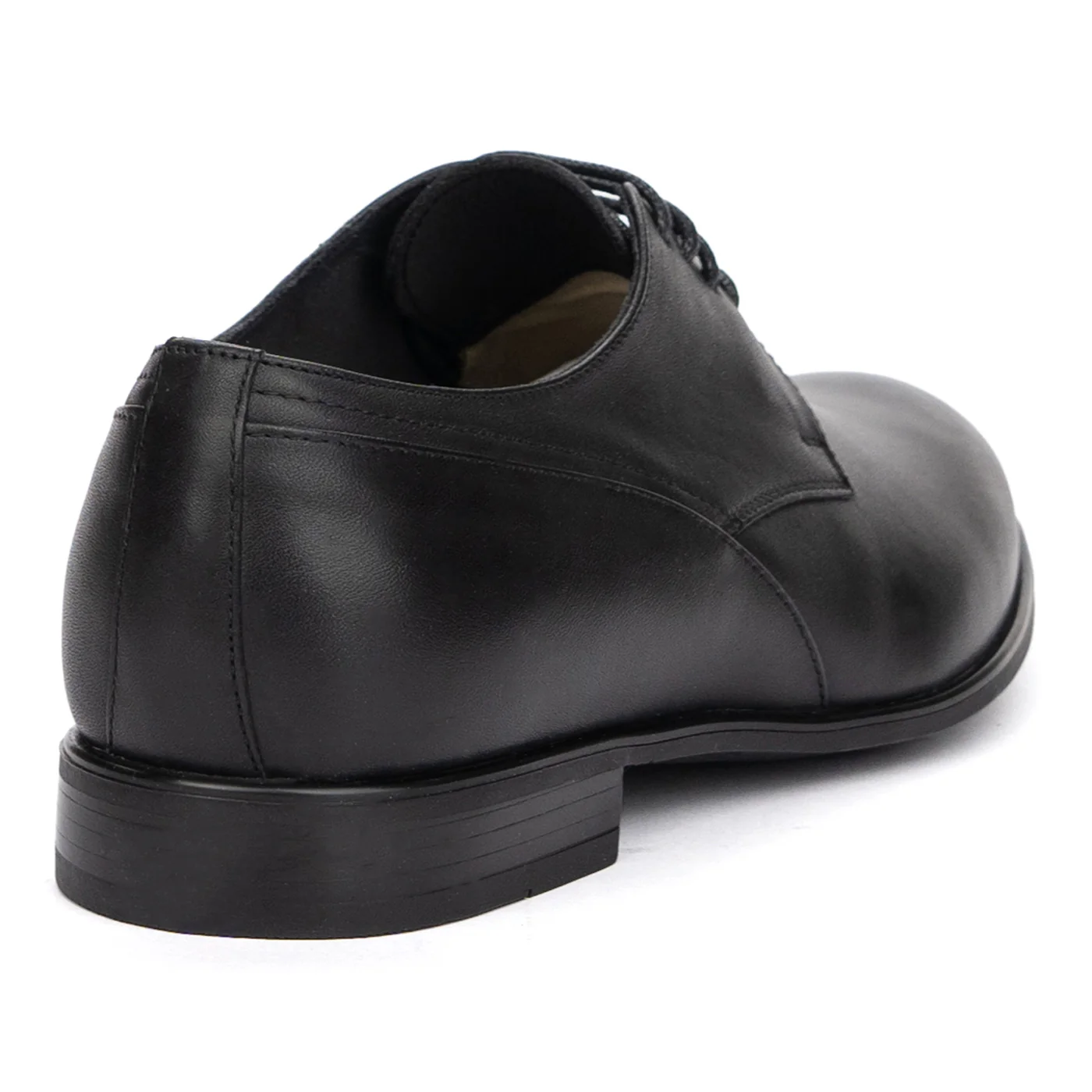 Pantofi Negri Eleganti Barbati cu Toc din Piele Naturala 7276 - Image 2