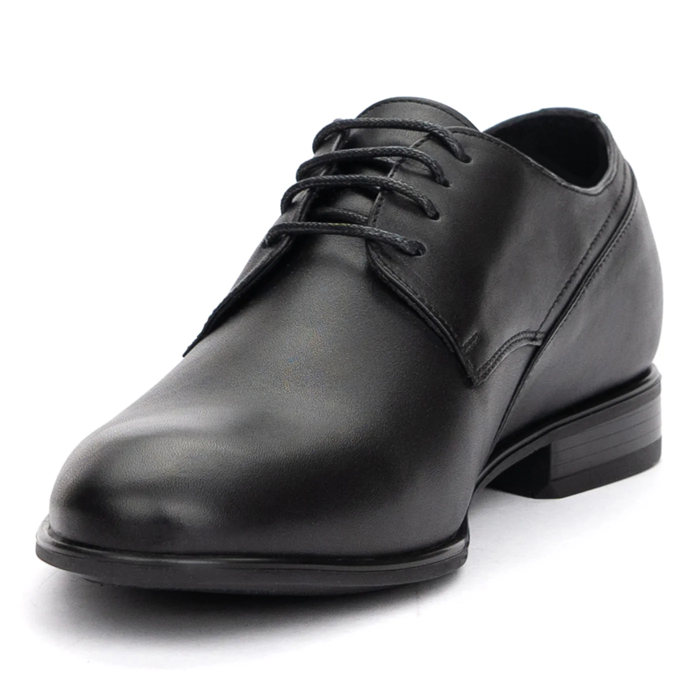Pantofi Negri Eleganti Barbati cu Toc din Piele Naturala 7276 - Image 4